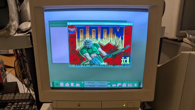 Someone hacked an Apple Network Server to run DOOM