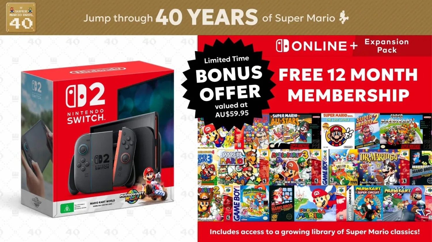 Nintendo officially announces a 2026 Mario Day Switch 2 console bundle